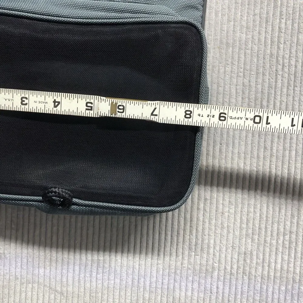 Bvlgari Parfums Folding Travel Cosmetic Bag Gray Black 2 Organization Pockets